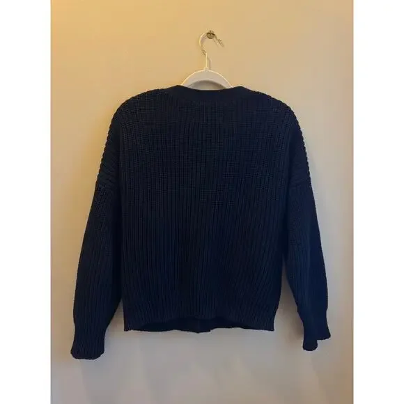 Tradlands Shelter Cotton Cardigan in Black - Picture 3 of 8